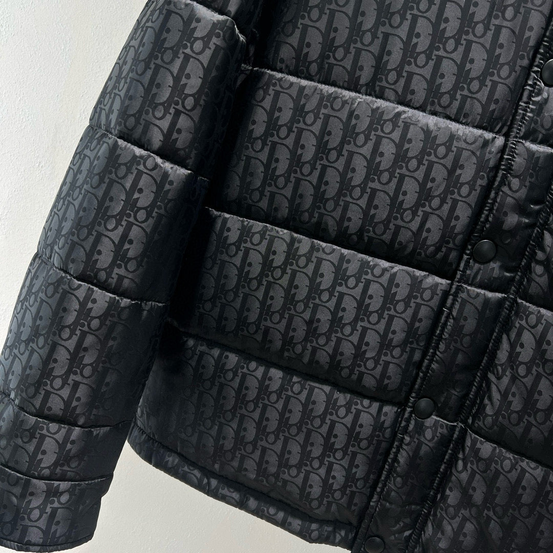 Black Puffer Jacket - Men's