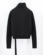 Schwarzer Strick Troyer - Herren