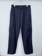 Marineblaue Baumwoll-Cargohose (uni) – Herren