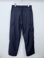 Marineblaue Baumwoll-Cargohose (uni) – Herren