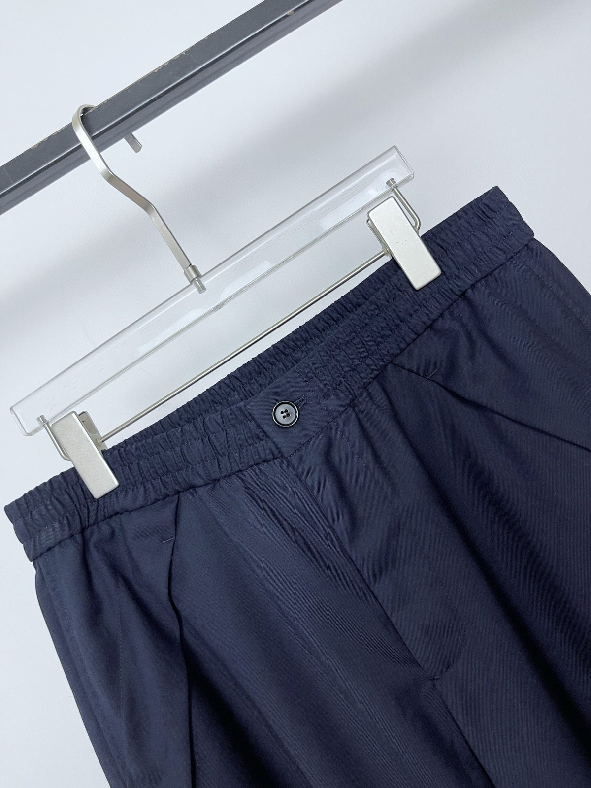 Marineblaue Baumwoll-Cargohose (uni) – Herren