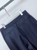 Marineblaue Baumwoll-Cargohose (uni) – Herren