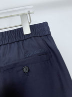 Marineblaue Baumwoll-Cargohose (uni) – Herren