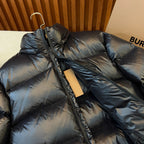 Schwarze Steppjacke – Herren