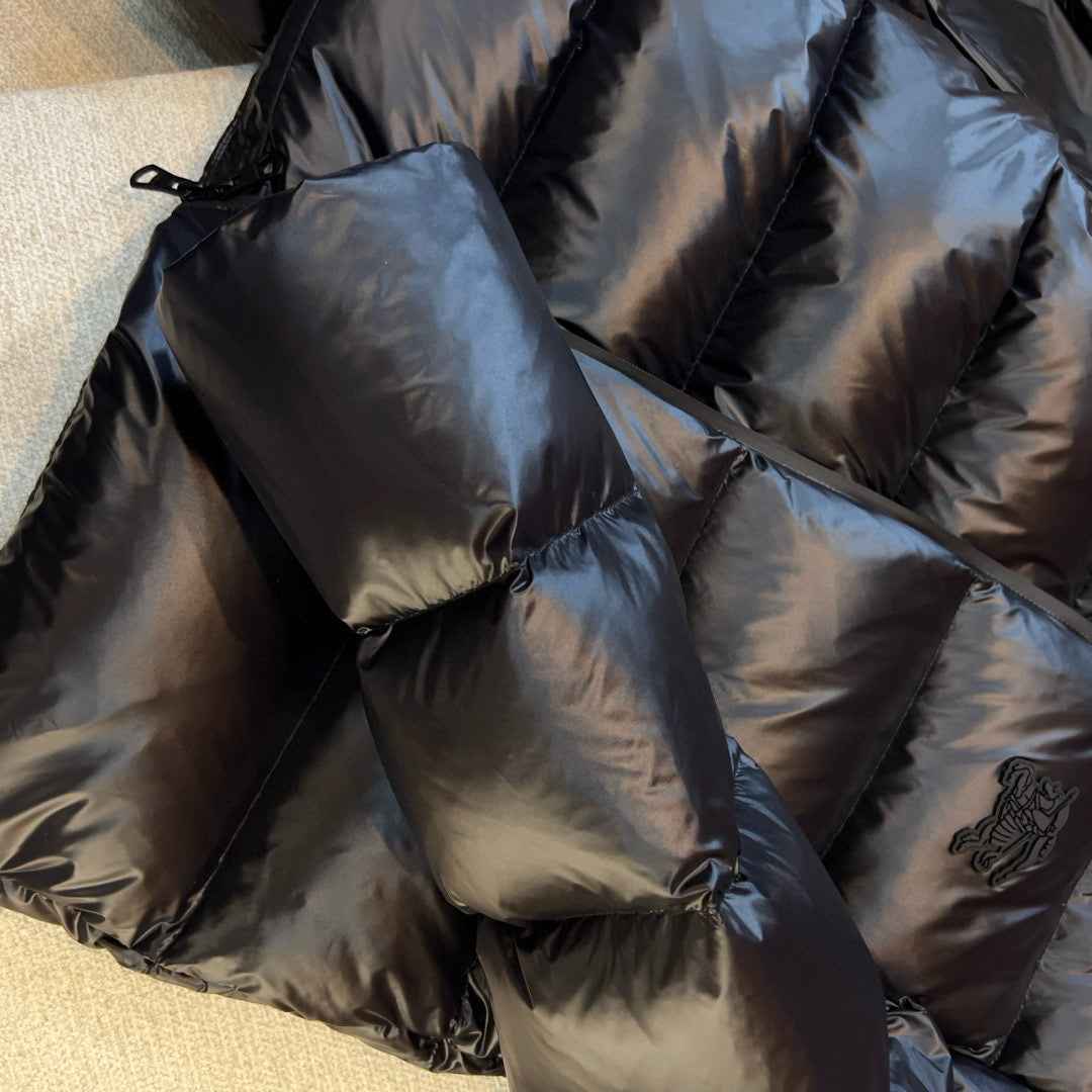 Schwarze Steppjacke – Herren