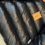 Schwarze Steppjacke – Herren
