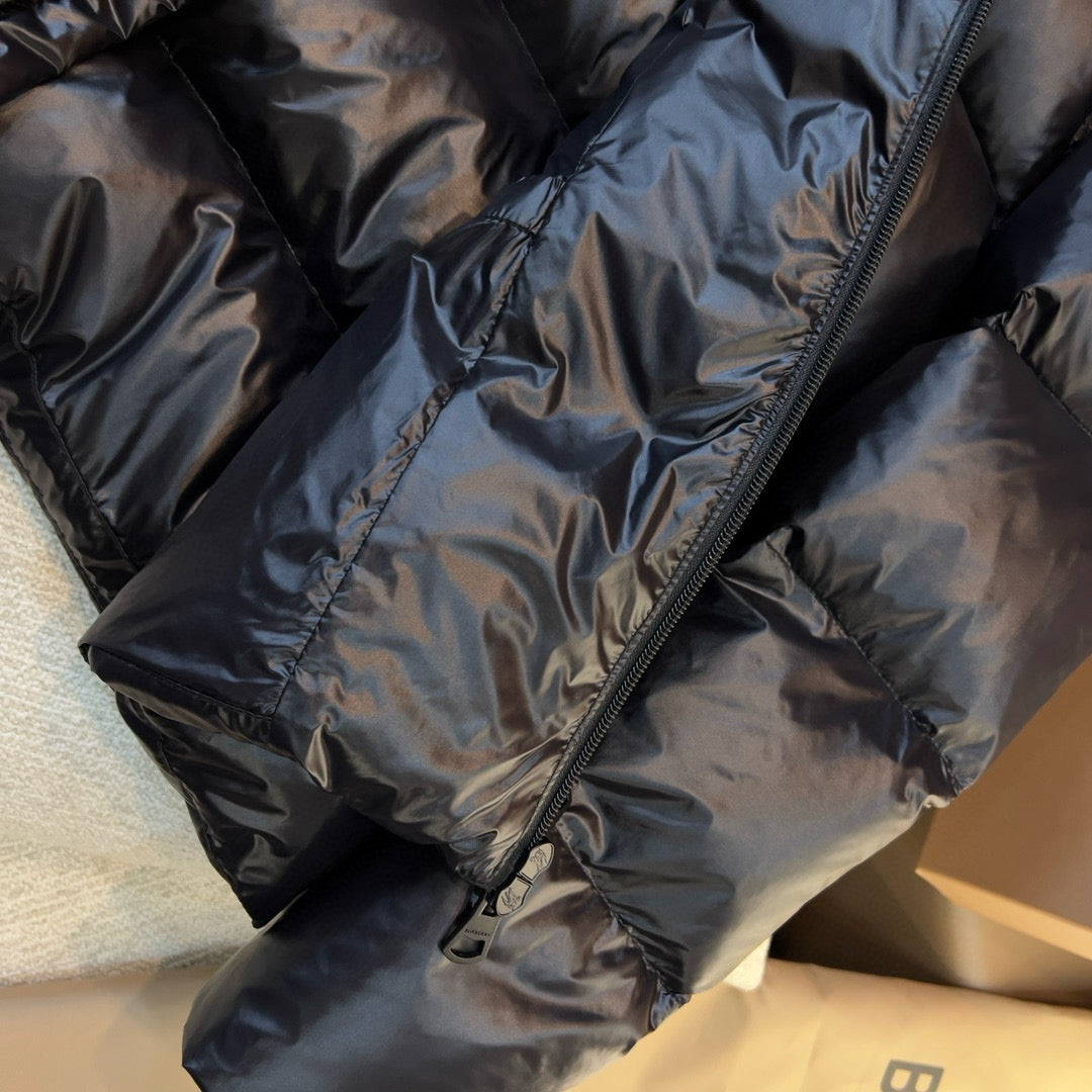 Schwarze Steppjacke – Herren