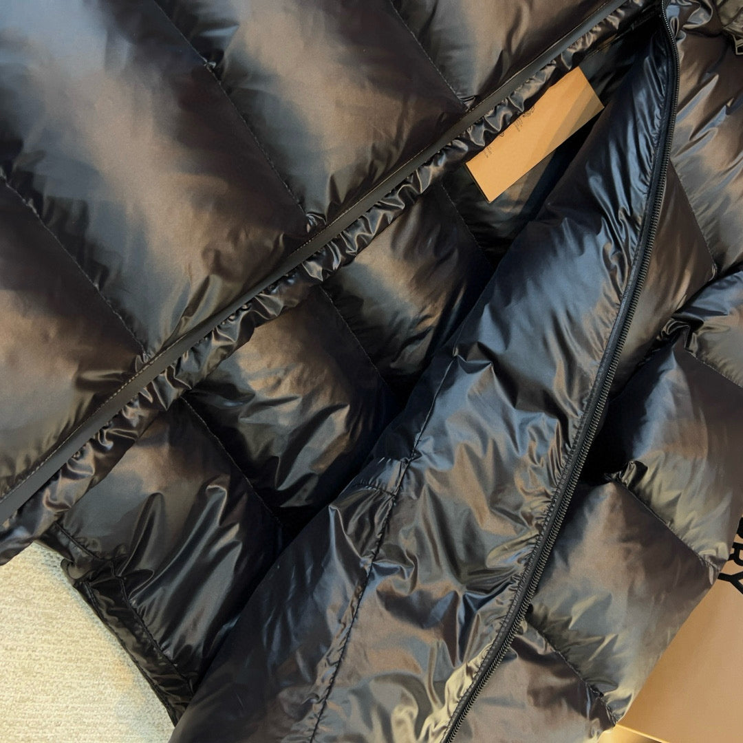 Schwarze Steppjacke – Herren