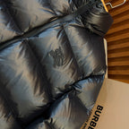 Schwarze Steppjacke – Herren