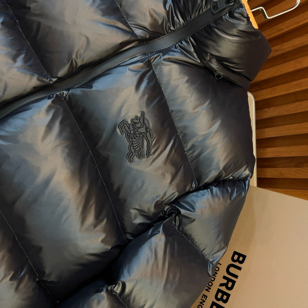 Schwarze Steppjacke – Herren