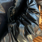 Schwarze Steppjacke – Herren