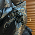 Schwarze Steppjacke – Herren