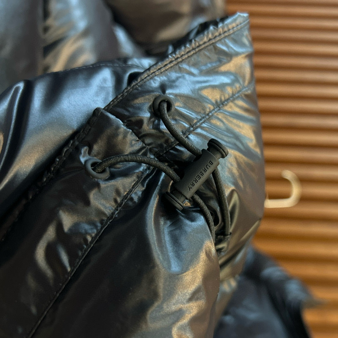 Schwarze Steppjacke – Herren