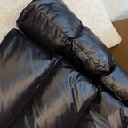 Schwarze Steppjacke – Herren