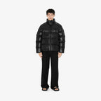 Schwarze Steppjacke – Herren