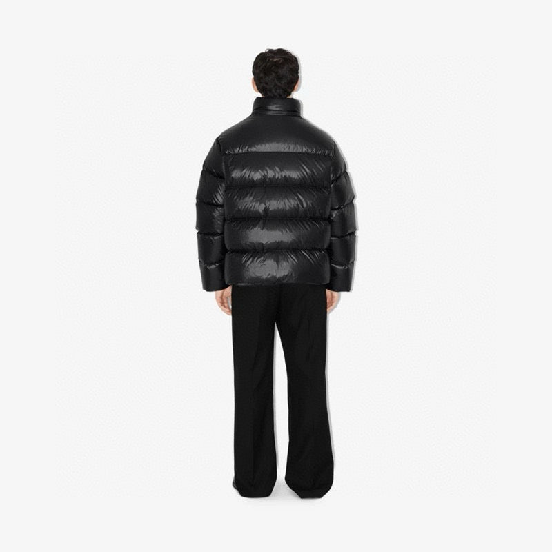 Schwarze Steppjacke – Herren