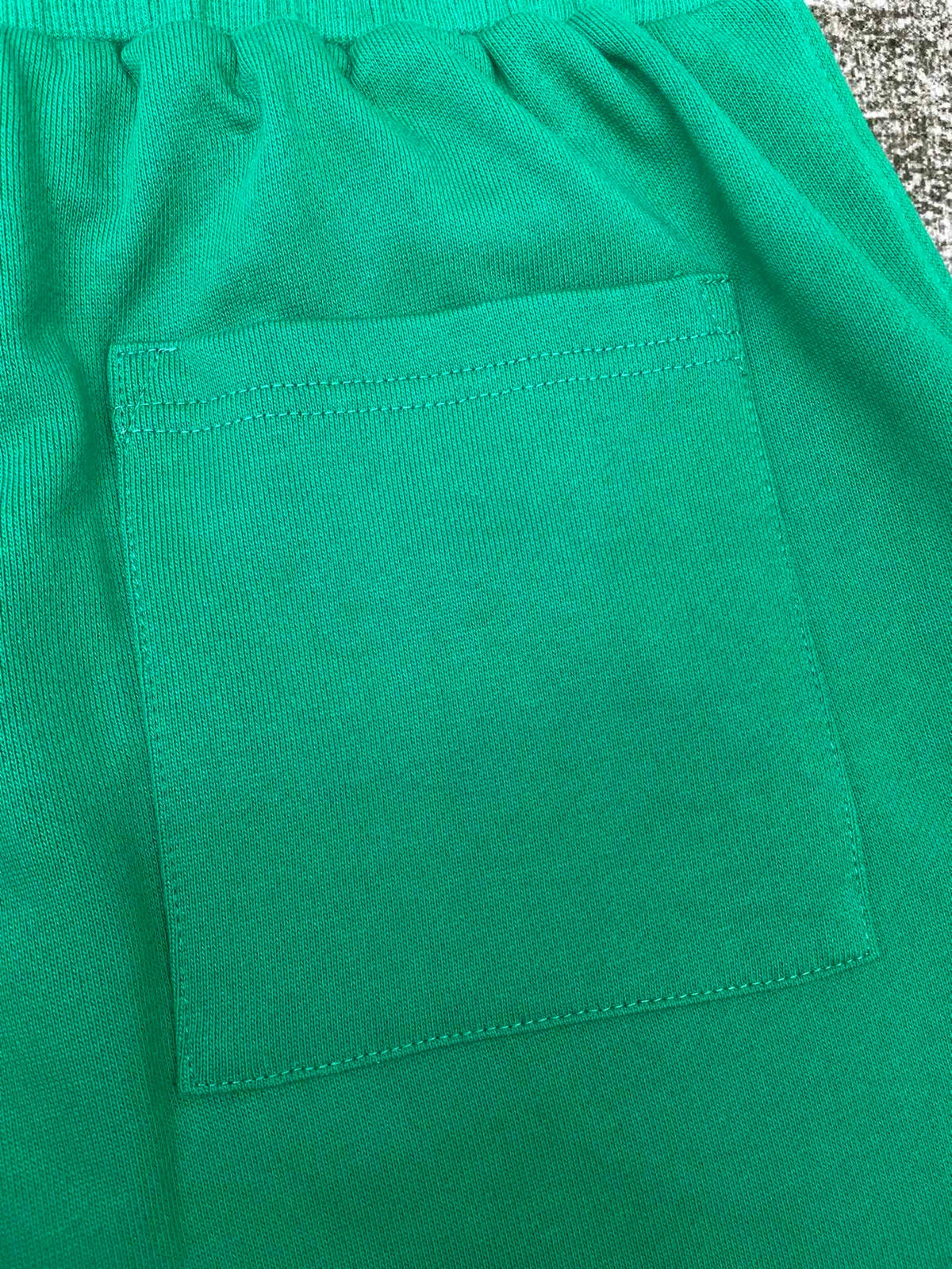 Jogginghose mit grünem Baumwolllogo – Herren