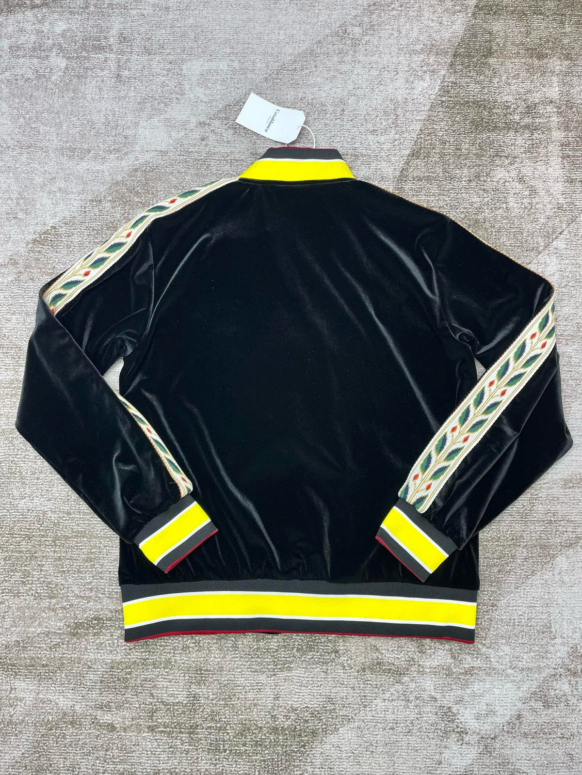 Black and Yellow Track Jacket - Men's