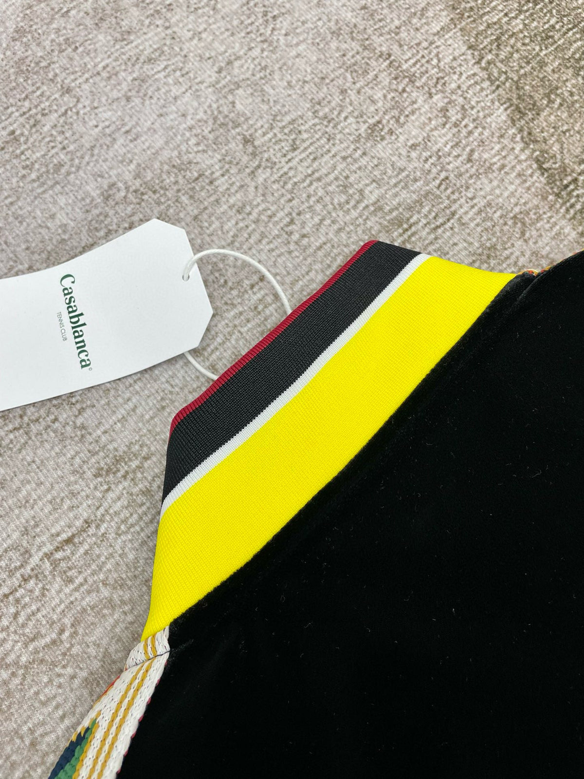 Black and Yellow Track Jacket - Men's