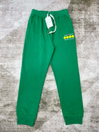 Jogginghose mit grünem Baumwolllogo – Herren