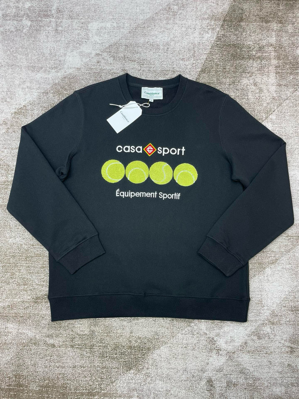Green Cotton Graphic Crewneck - Men's