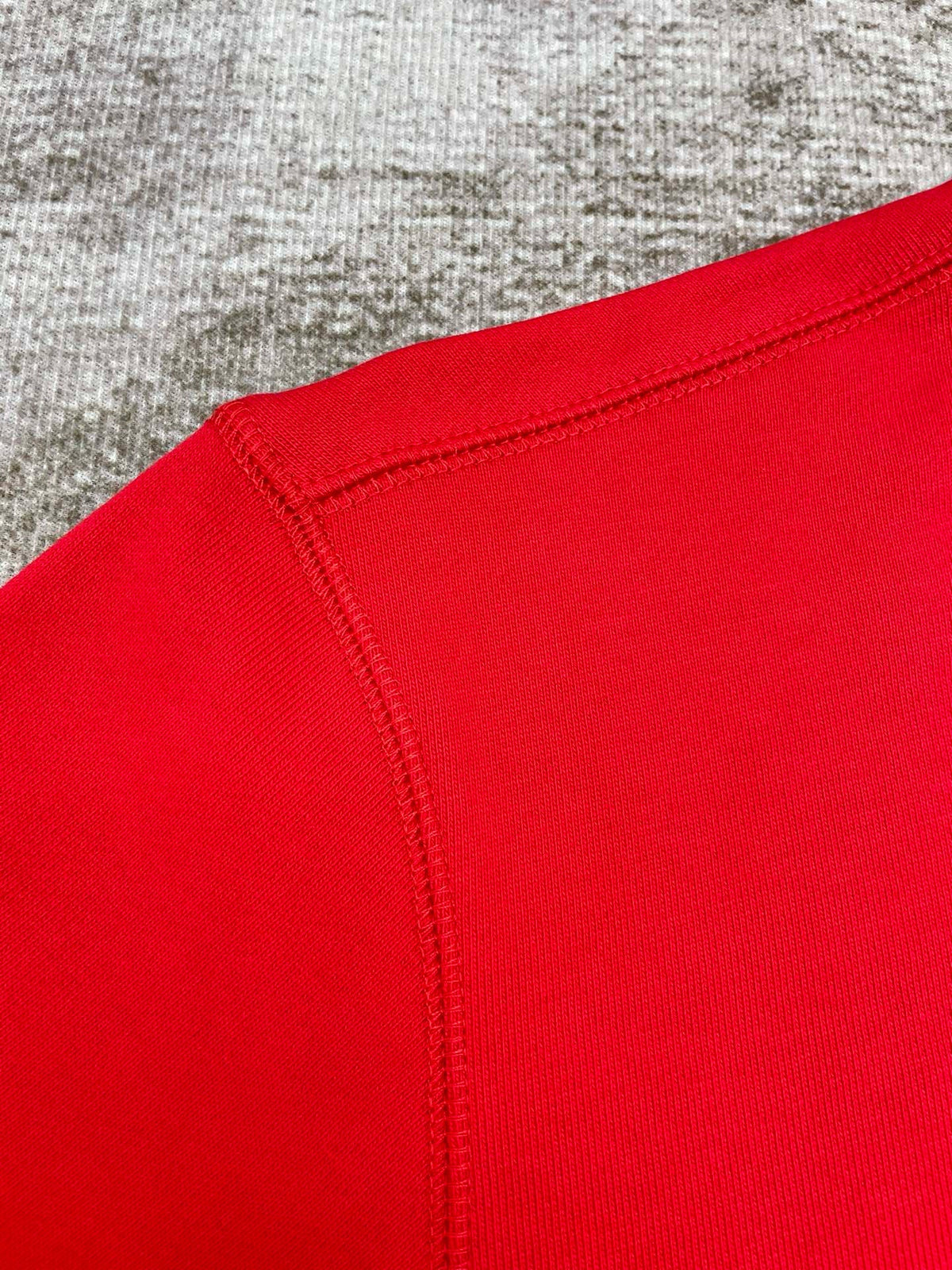 Rotes Baumwoll-Sweatshirt mit Arch-Grafik – Herren