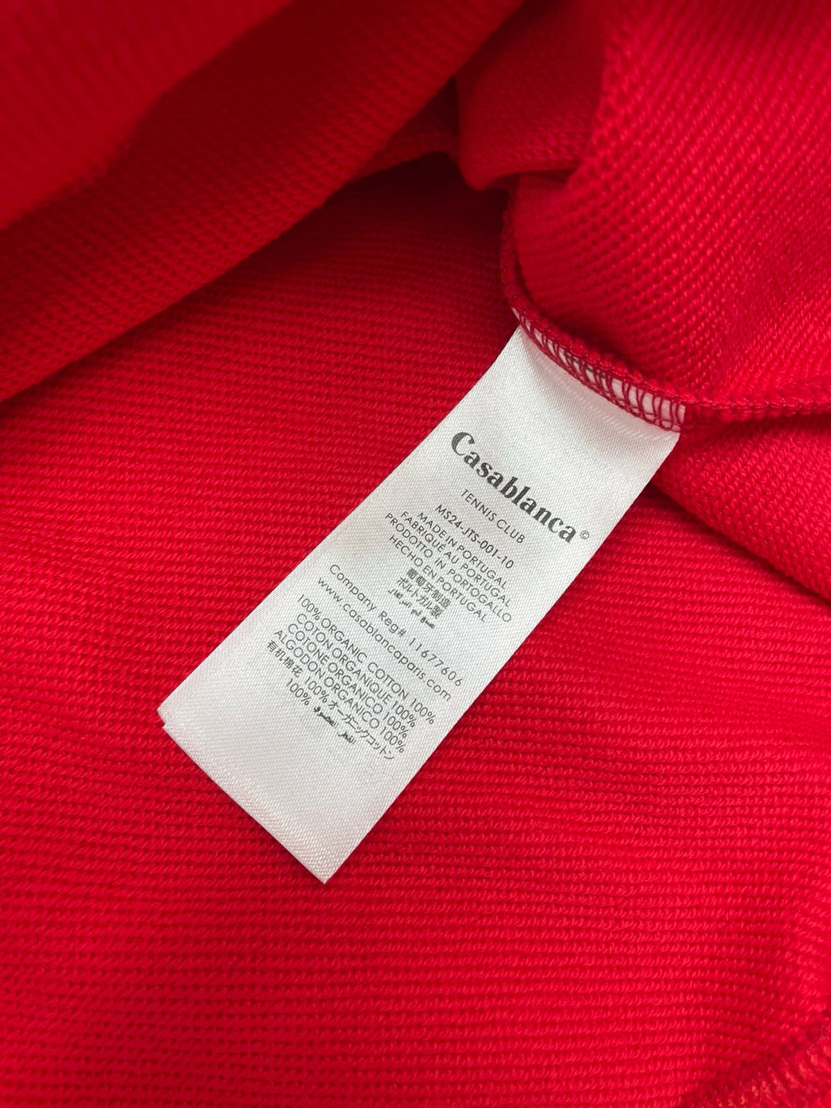 Rotes Baumwoll-Sweatshirt mit Arch-Grafik – Herren