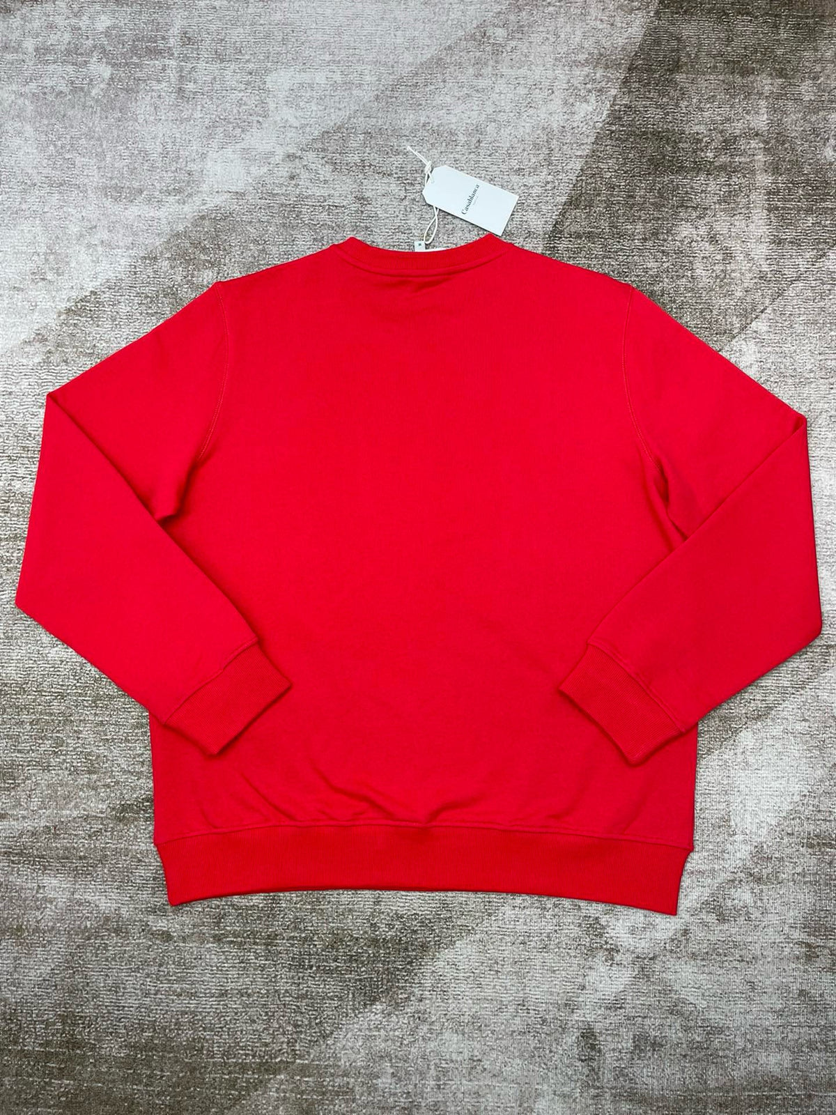 Rotes Baumwoll-Sweatshirt mit Arch-Grafik – Herren