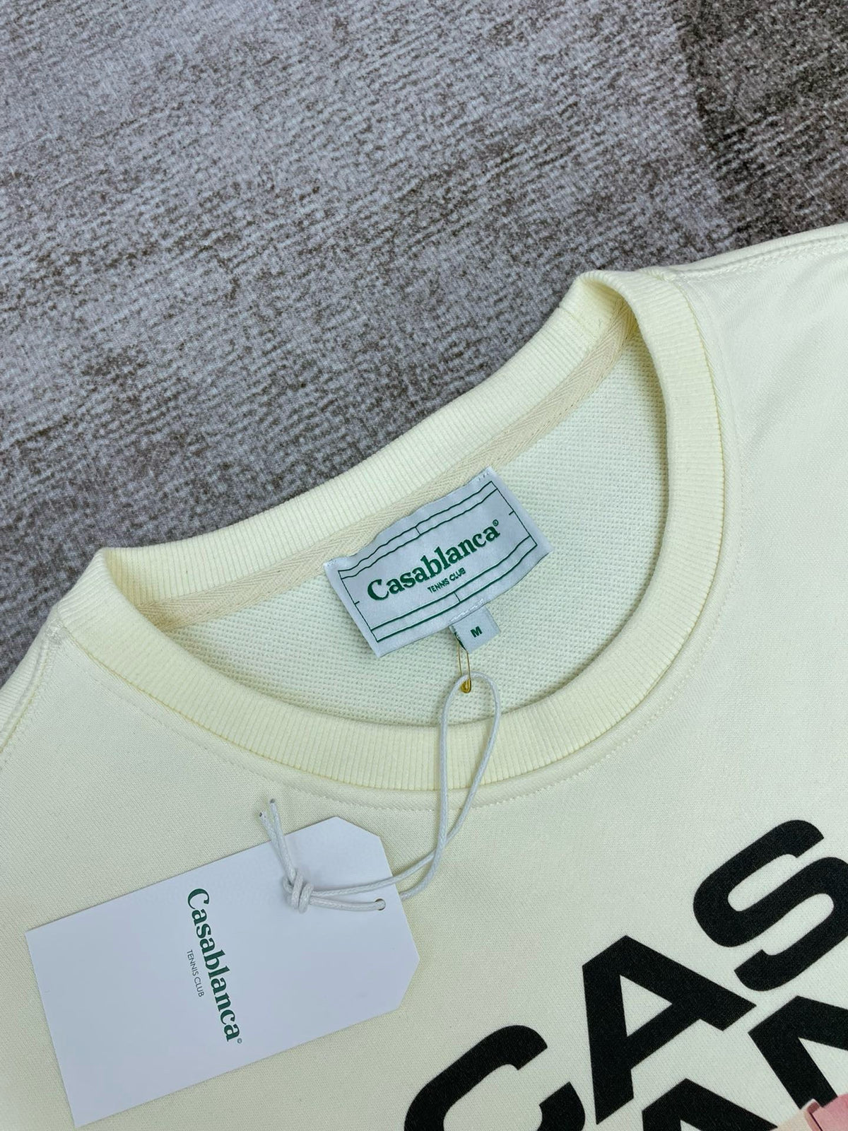 Grünes Baumwoll-Sweatshirt mit Landschaftsgrafik – Herren
