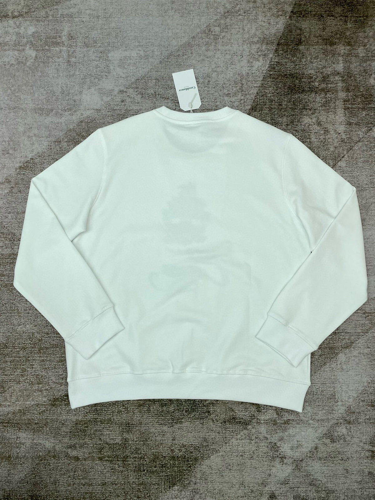 Green Cotton Script Logo Crewneck - Men's