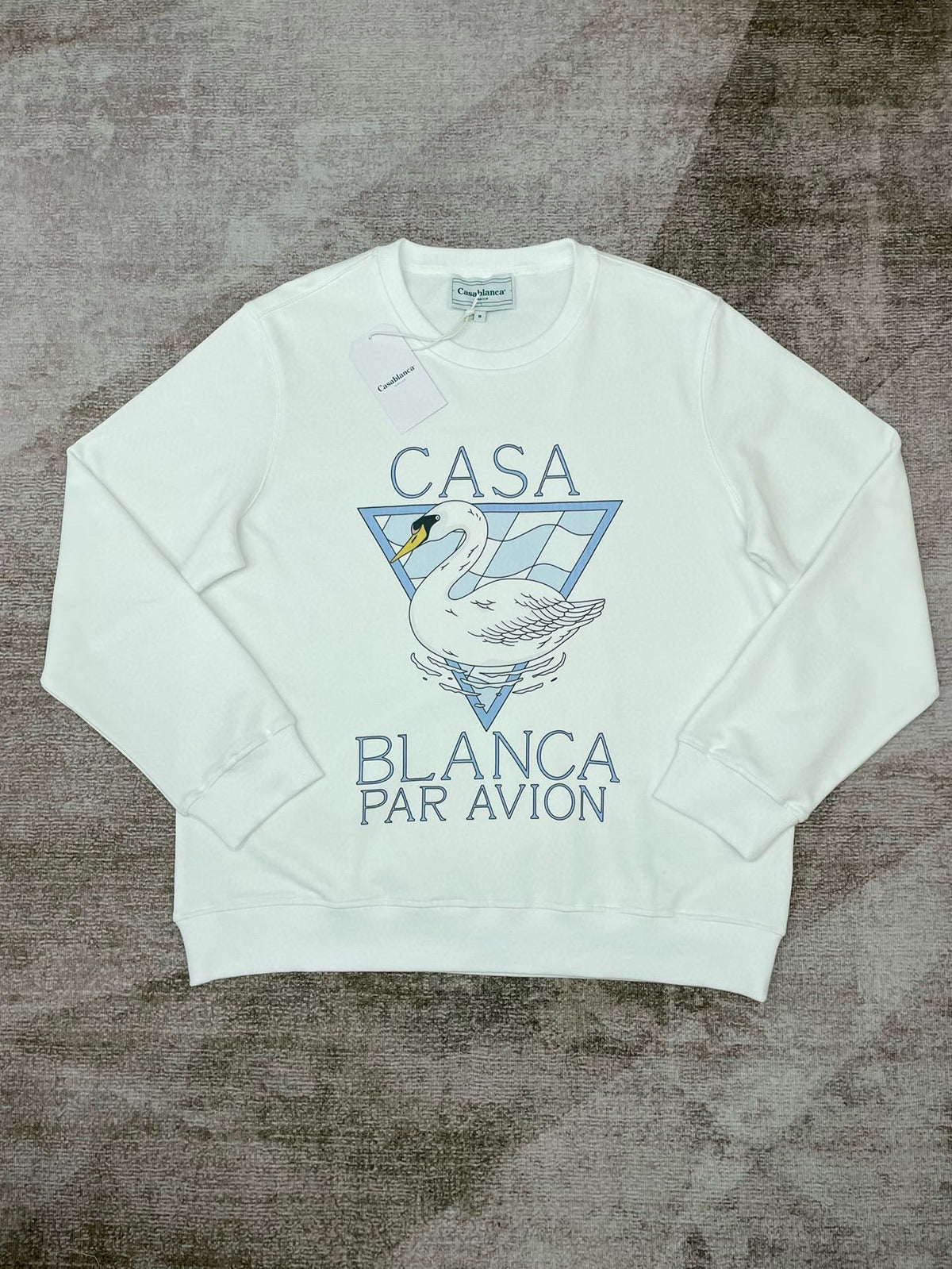 Green Cotton Emblem Graphic Crewneck - Men's
