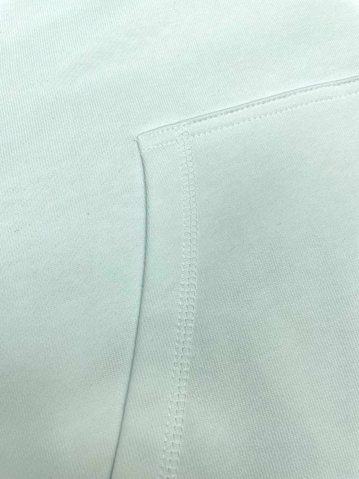 Grüner Baumwollpullover mit Stickerei – Herren