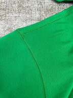 Grüner schlichter Pullover aus Baumwolle – Herren