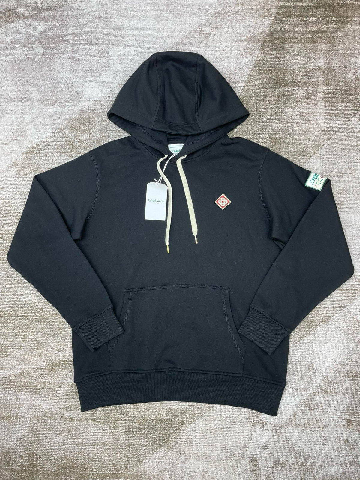 Grüner schlichter Pullover aus Baumwolle – Herren