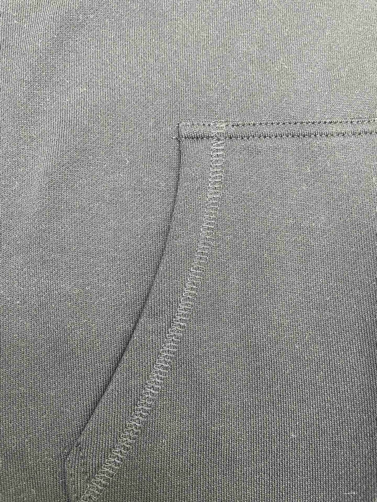 Grüner schlichter Pullover aus Baumwolle – Herren