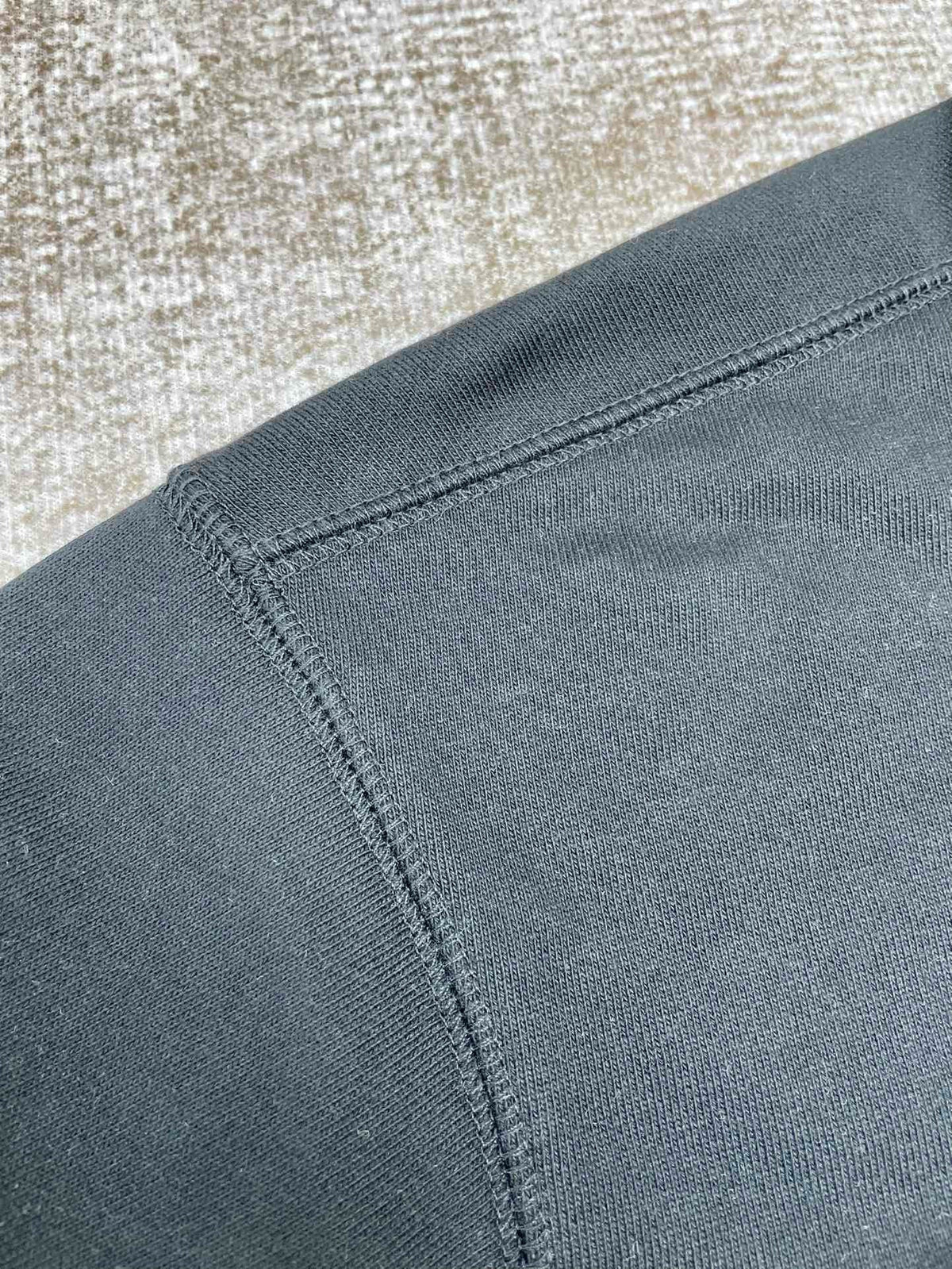 Grüner schlichter Pullover aus Baumwolle – Herren