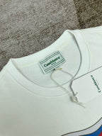 Green Cotton Sport Graphic Crewneck - Men's