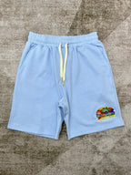 Blaues Baumwollpatch mit Kordelzug – Herren