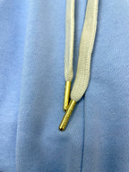Blaues Baumwollpatch mit Kordelzug – Herren