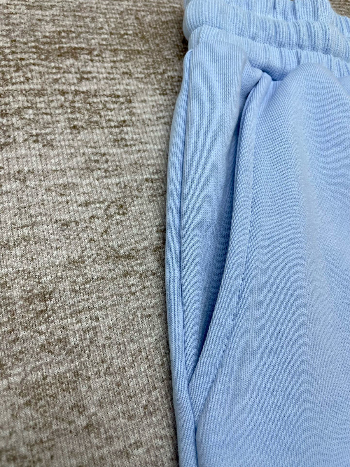 Blaues Baumwollpatch mit Kordelzug – Herren