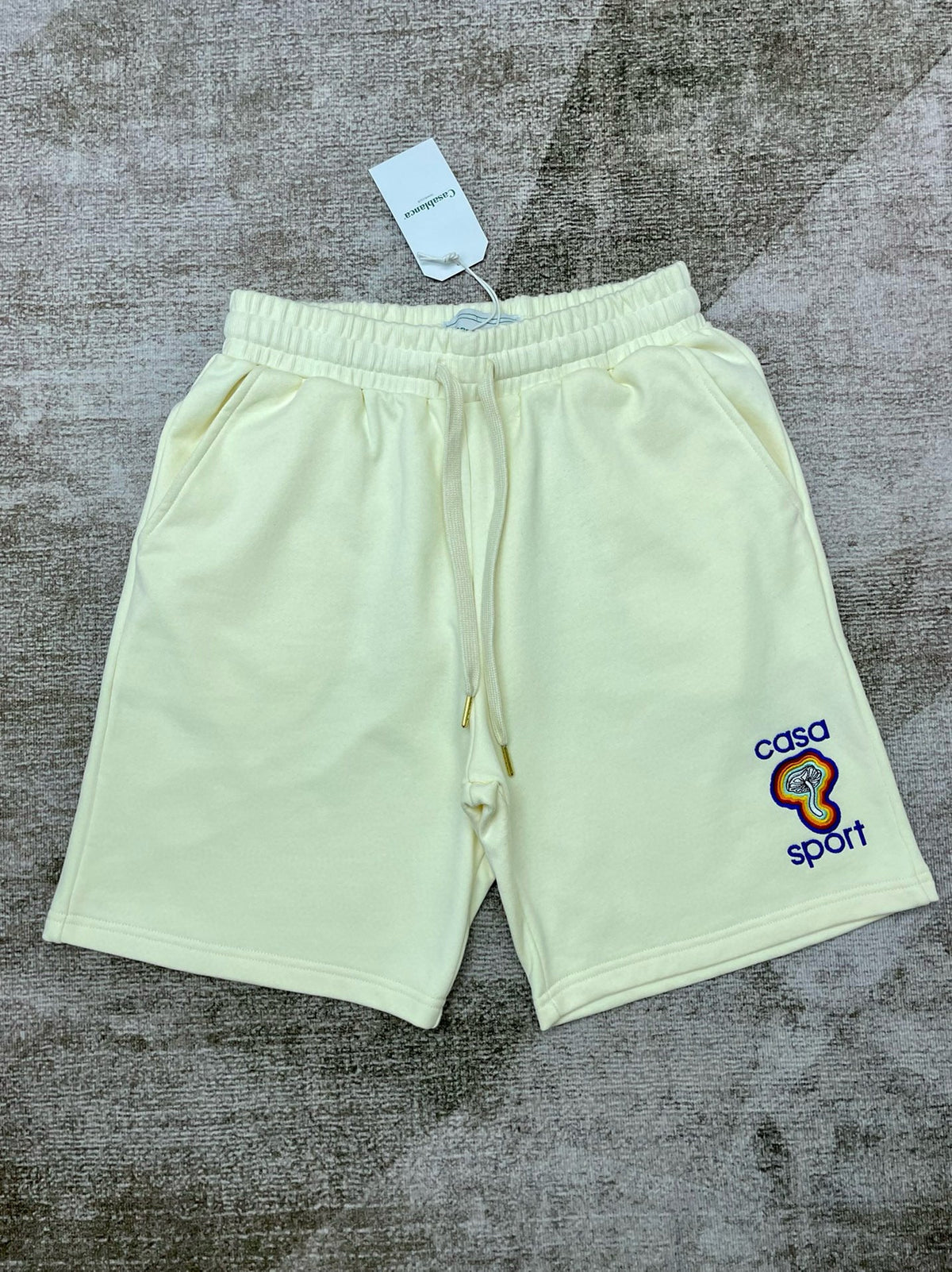 Green Cotton Logo Drawstring - Men's