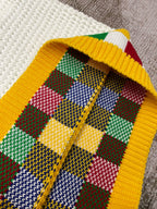 Gestrickte Shorts mit Schachbrettmuster – Herren