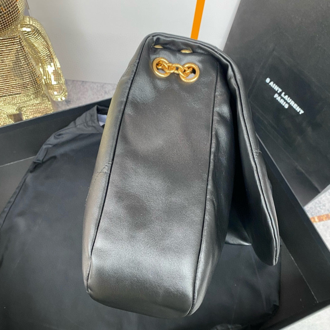 Puffer-Ketten-Schultertasche