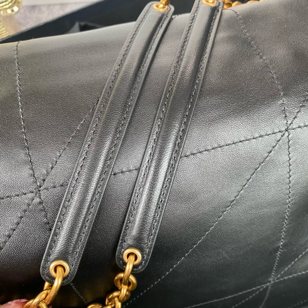 Puffer-Ketten-Schultertasche