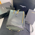 Gesteppte Bowling-Schultertasche