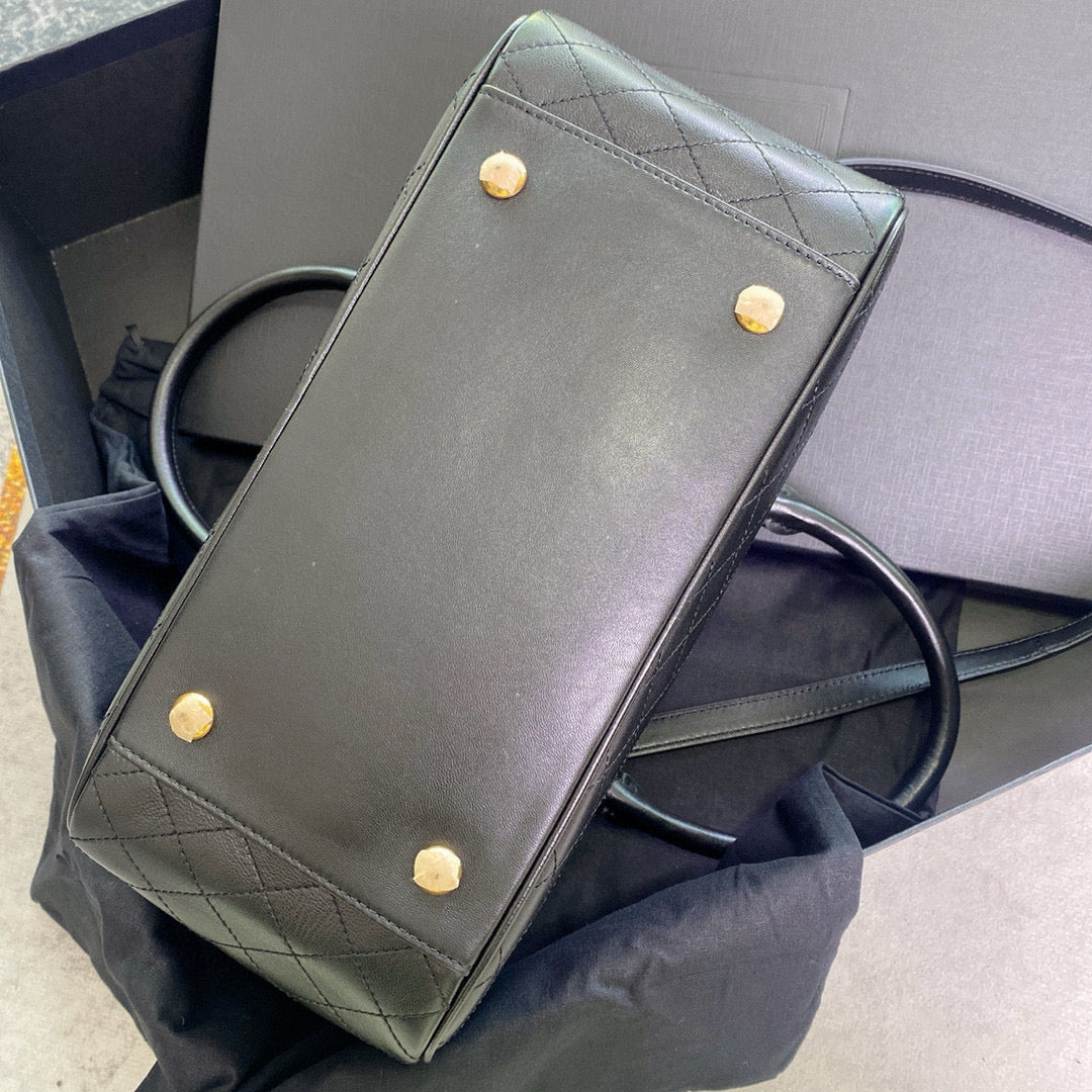 Gesteppte Bowling-Schultertasche