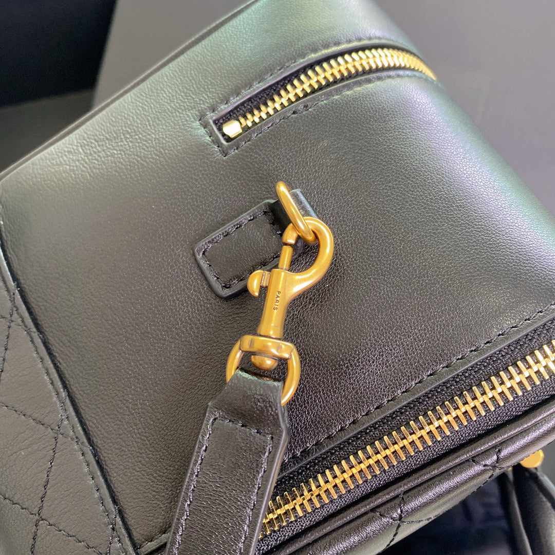 Gesteppte Bowling-Schultertasche