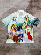 Riviera Scenic Print Seidenhemd – Herren