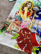 Riviera Scenic Print Seidenhemd – Herren