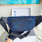 Black and Blue Belt Bag